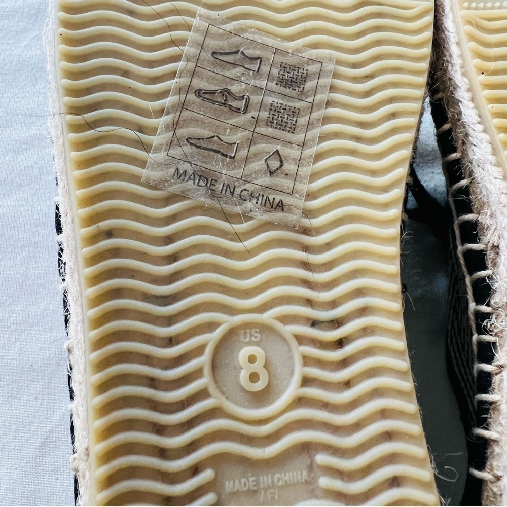 Soludos Lace Up Espadrilles In Black Natural - Flats - Picture 14 of 15
